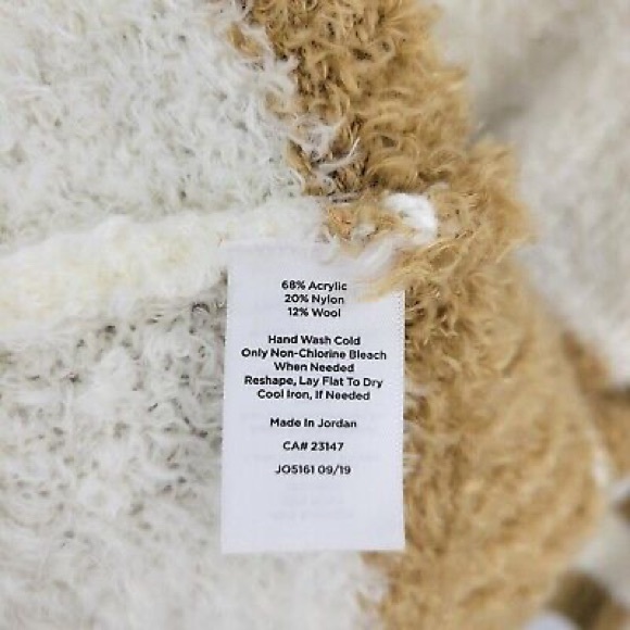 Talbots | Brown and White Striped Fuzzy Sweater - Picture 5 of 5